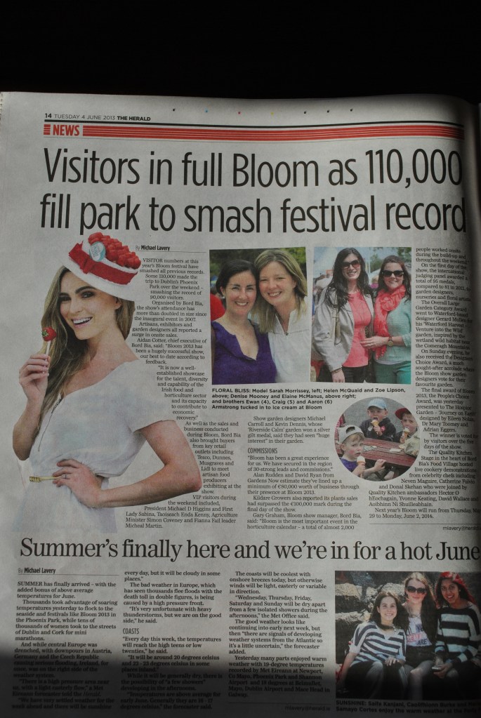 Ivory lace boater with real Keelings strawberries - commission for Love Irish Food for Bloom 2013