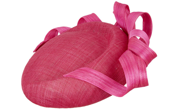 AKMSS16 arnotts hot pink creased percher silk abaca swirls